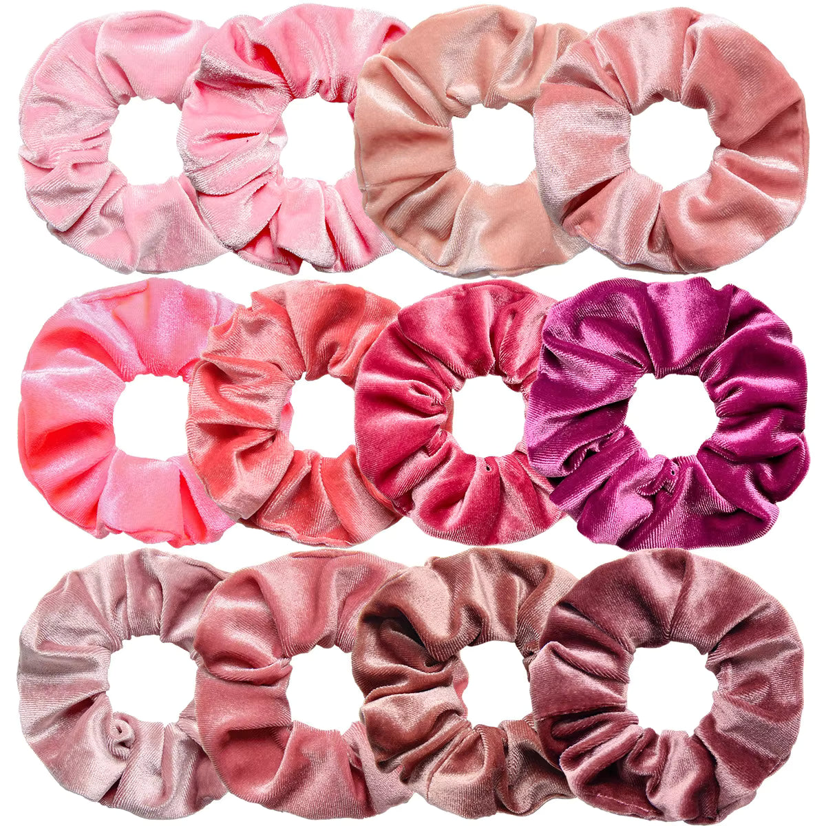 12 Pc Velvet Scrunchies