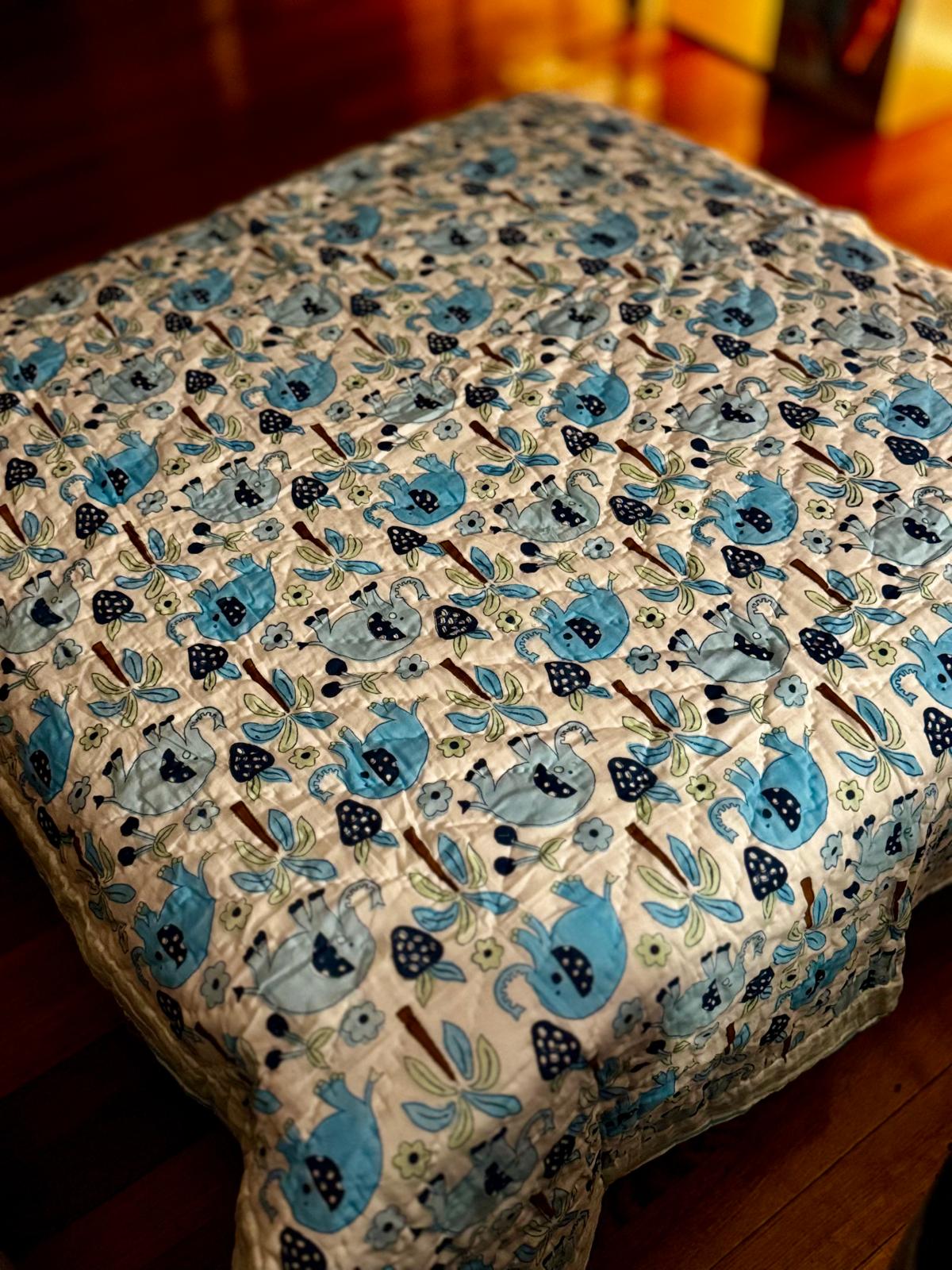 MIU MIU MUSLIN BABY QUILT