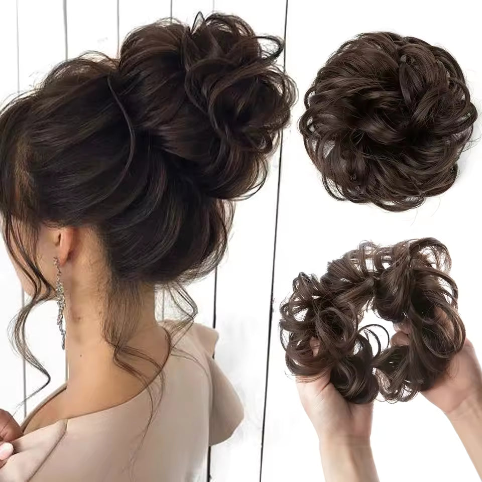 Artificial Messy Hair Bun