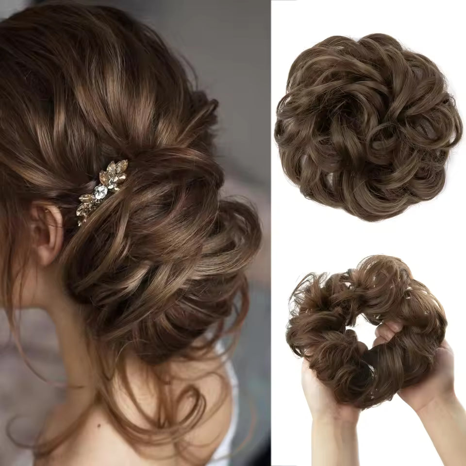 Artificial Messy Hair Bun