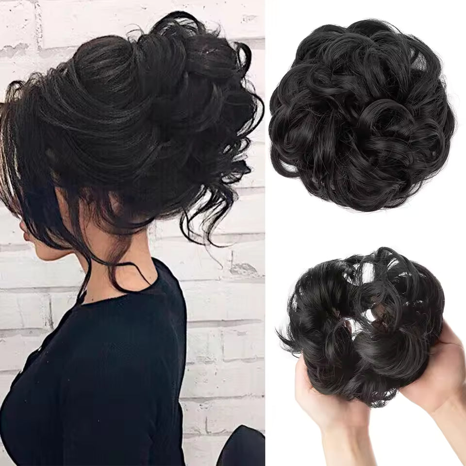 Artificial Messy Hair Bun