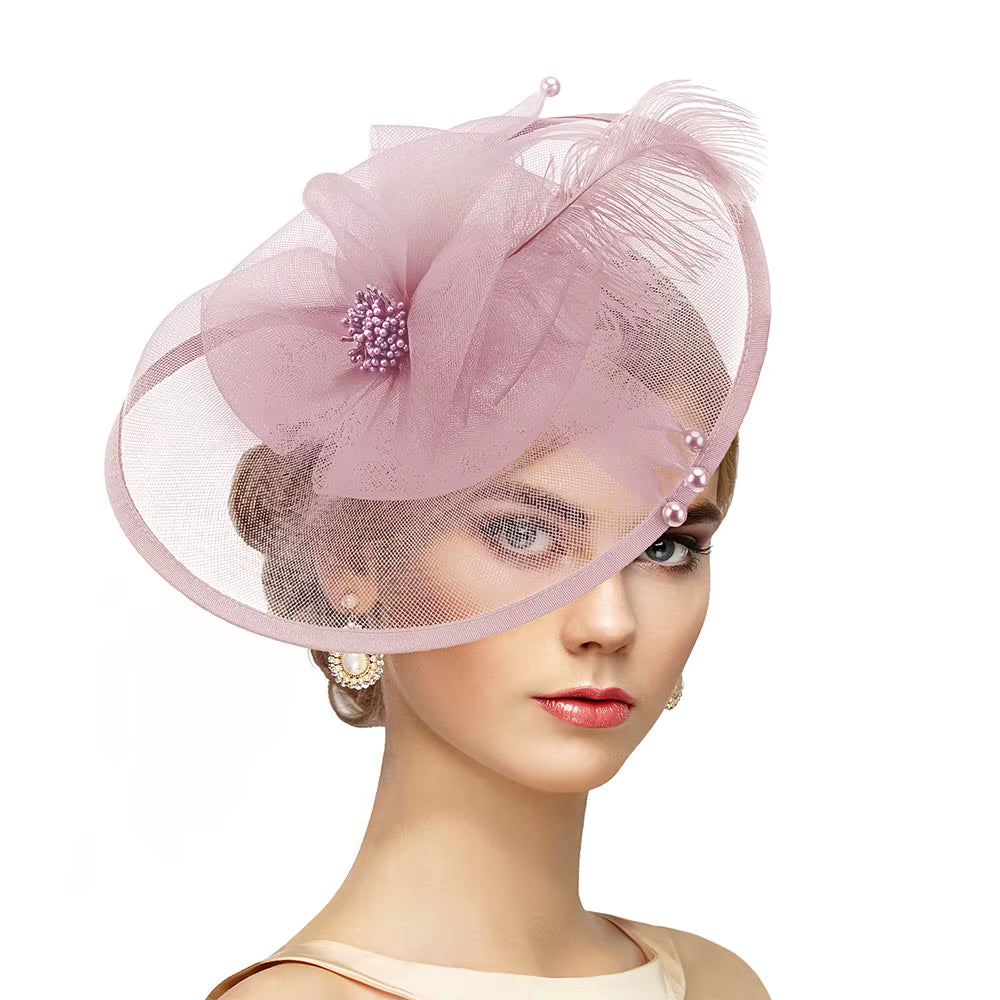 Vintage Feather Fascinator Hat